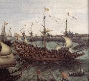 VROOM, Hendrick Cornelisz. The Arrival at Vlissingen of the Elector Palatinate Frederick V (detail) ar oil painting artist